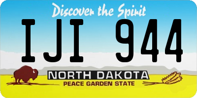 ND license plate IJI944