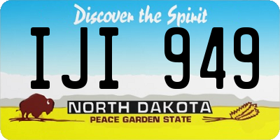 ND license plate IJI949
