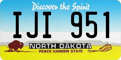 ND license plate IJI951