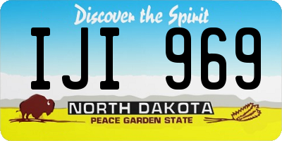 ND license plate IJI969