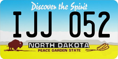ND license plate IJJ052