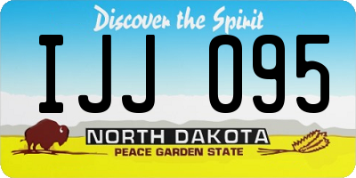 ND license plate IJJ095
