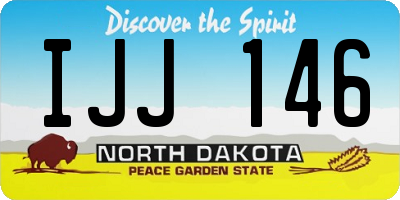 ND license plate IJJ146