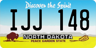 ND license plate IJJ148