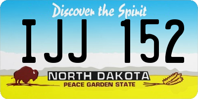 ND license plate IJJ152