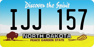 ND license plate IJJ157