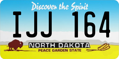 ND license plate IJJ164