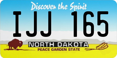 ND license plate IJJ165