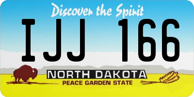 ND license plate IJJ166