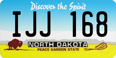 ND license plate IJJ168