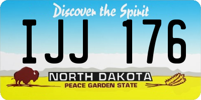 ND license plate IJJ176