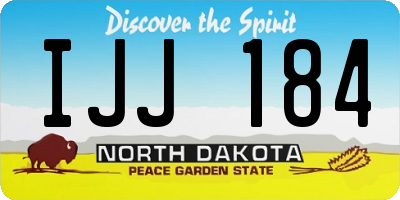 ND license plate IJJ184
