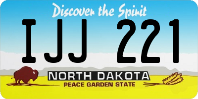 ND license plate IJJ221
