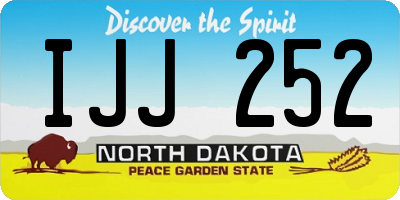 ND license plate IJJ252