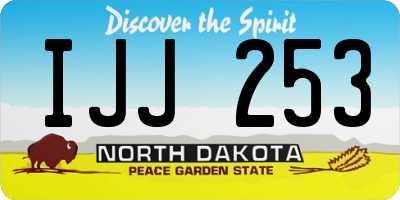 ND license plate IJJ253