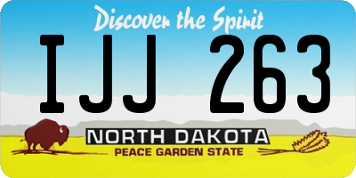 ND license plate IJJ263