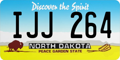 ND license plate IJJ264