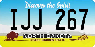 ND license plate IJJ267