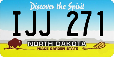 ND license plate IJJ271