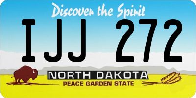 ND license plate IJJ272
