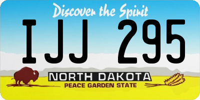 ND license plate IJJ295