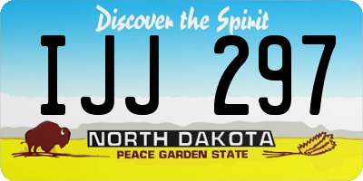 ND license plate IJJ297