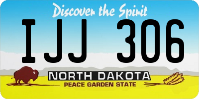 ND license plate IJJ306