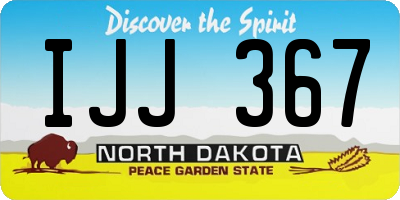 ND license plate IJJ367