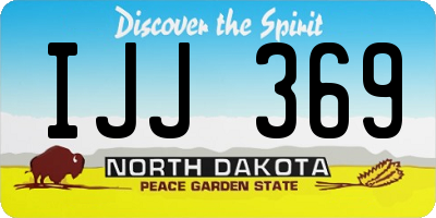ND license plate IJJ369
