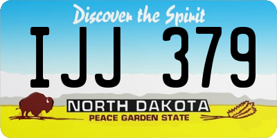 ND license plate IJJ379