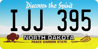ND license plate IJJ395