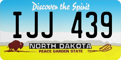 ND license plate IJJ439