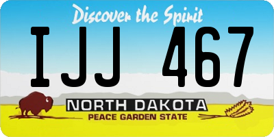 ND license plate IJJ467