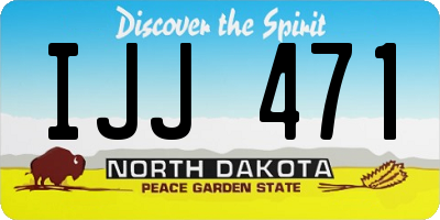 ND license plate IJJ471