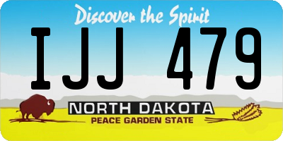 ND license plate IJJ479