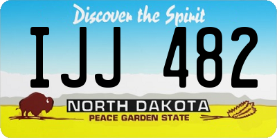 ND license plate IJJ482