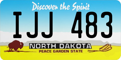 ND license plate IJJ483