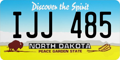 ND license plate IJJ485