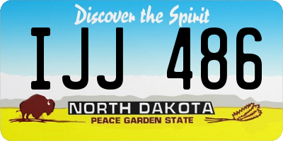 ND license plate IJJ486