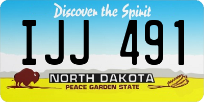 ND license plate IJJ491