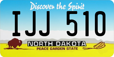 ND license plate IJJ510