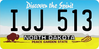 ND license plate IJJ513