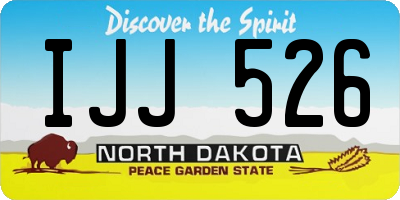 ND license plate IJJ526