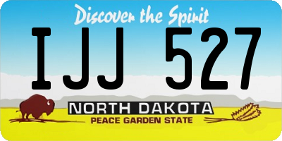 ND license plate IJJ527