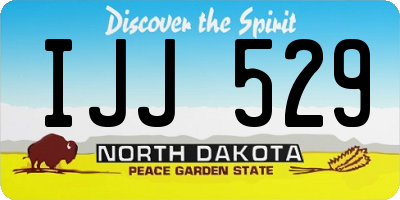 ND license plate IJJ529