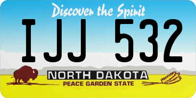 ND license plate IJJ532