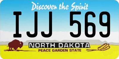 ND license plate IJJ569