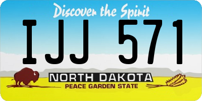 ND license plate IJJ571