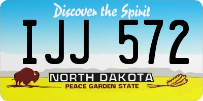 ND license plate IJJ572