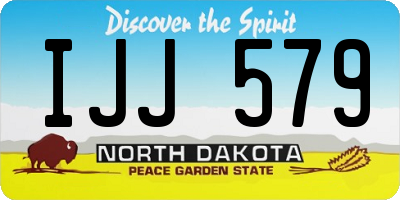 ND license plate IJJ579